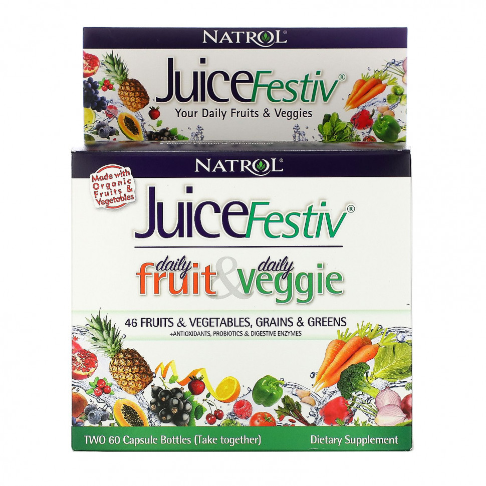 ���� ������ (Iherb) Natrol, JuiceFestiv, 2 ������� �� 60 ������, ������ �� 4650 ���