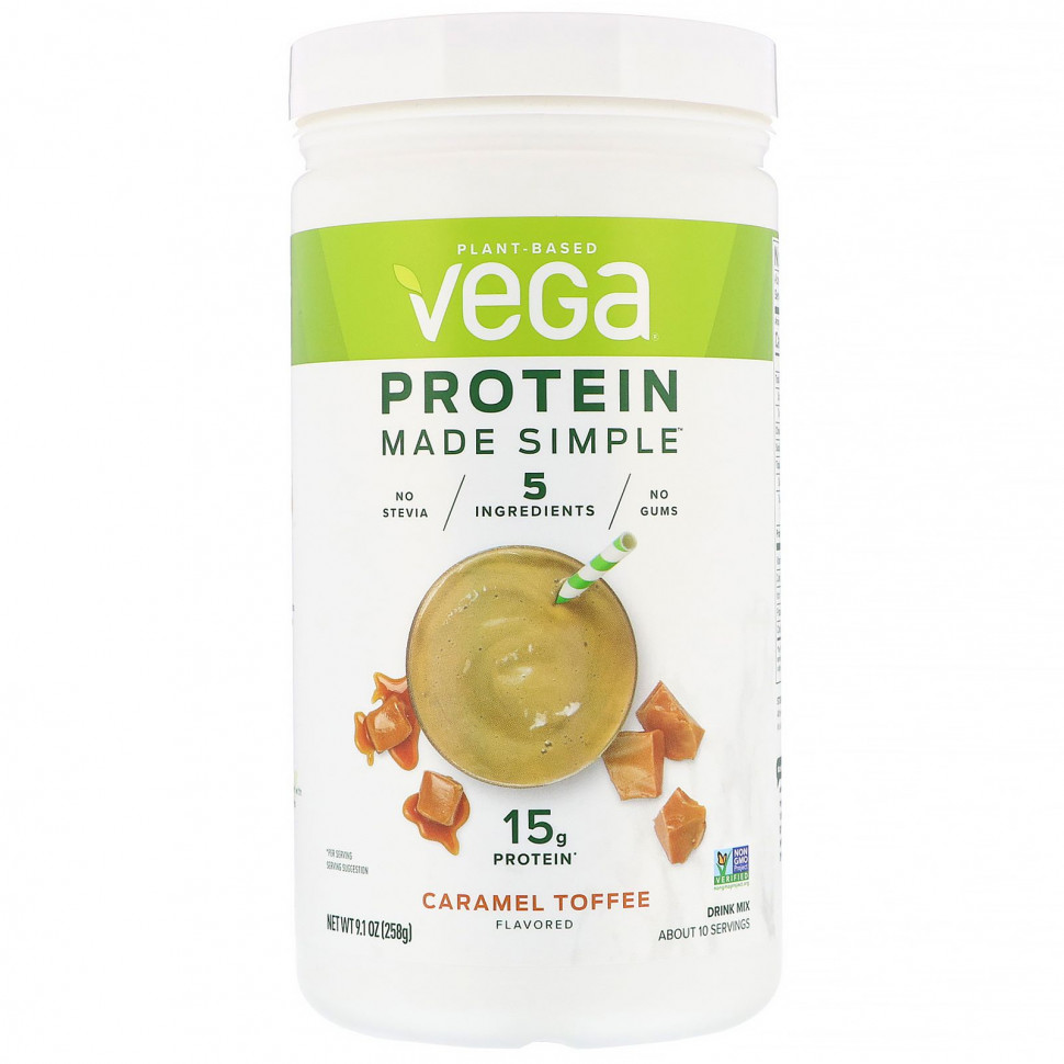   (Iherb) Vega, Protein Made Simple, ,  , 258  (9,1 )    -     , -, 