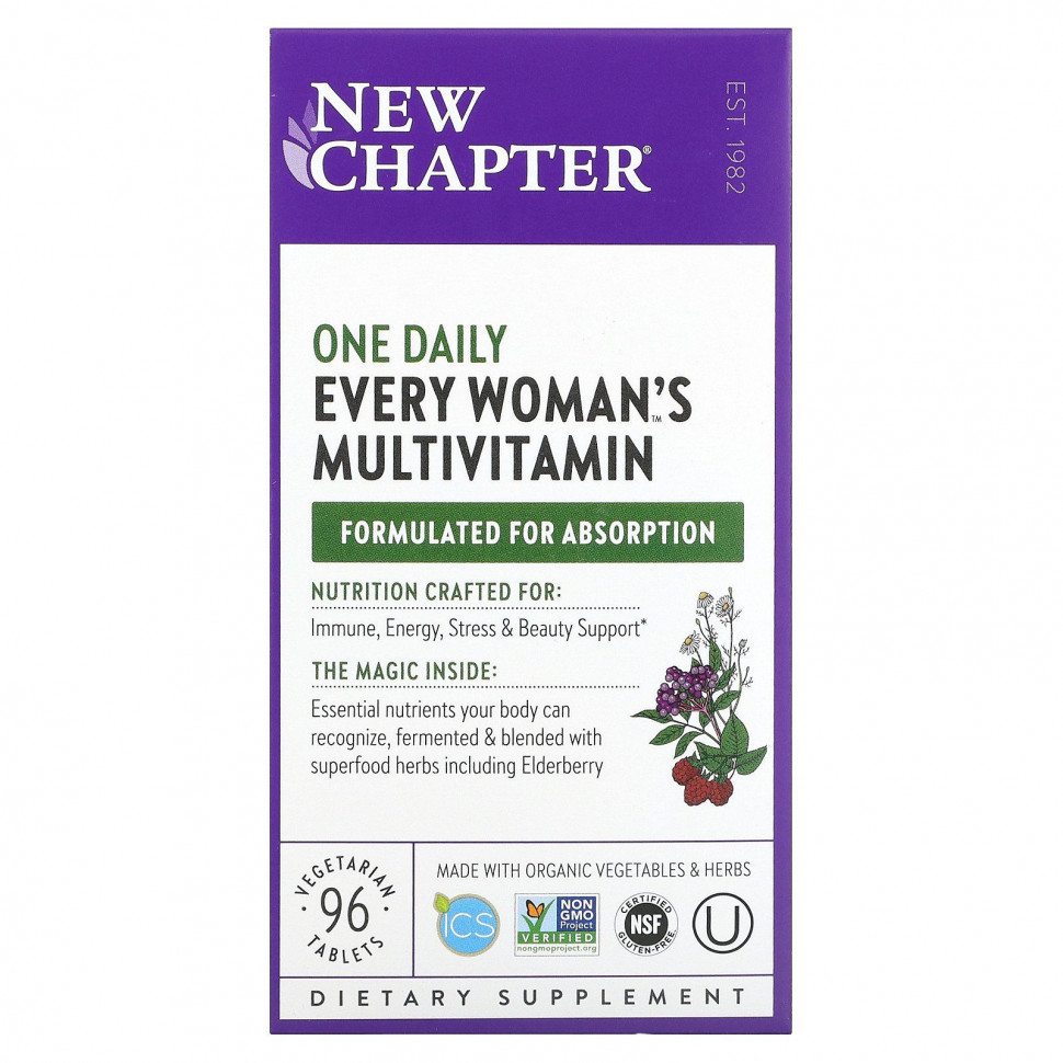 ���� ������ (Iherb) New Chapter, One Daily Every Woman's, �������������� ��� ������, 96 �������������� ��������, ������ �� 9830 ���