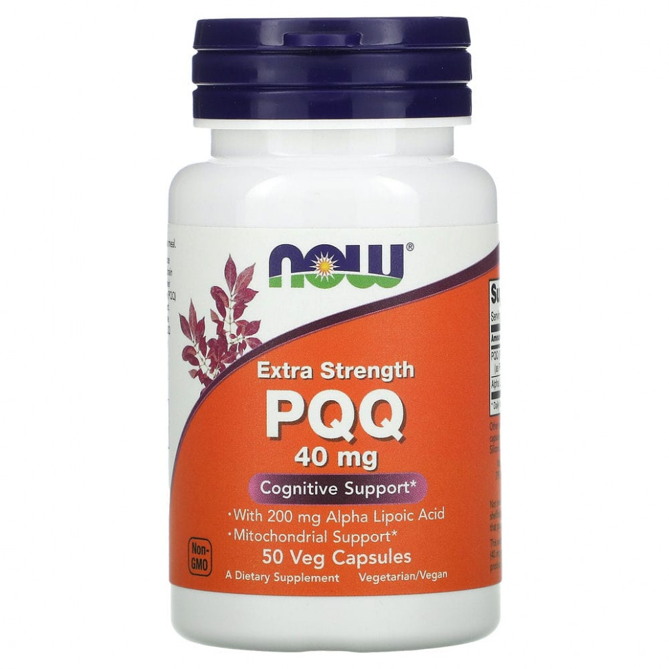 ���� ������ (Iherb) NOW Foods, PQQ ���������� ��������, 40 ��, 50 ������������ ������, ������ �� 5140 ���