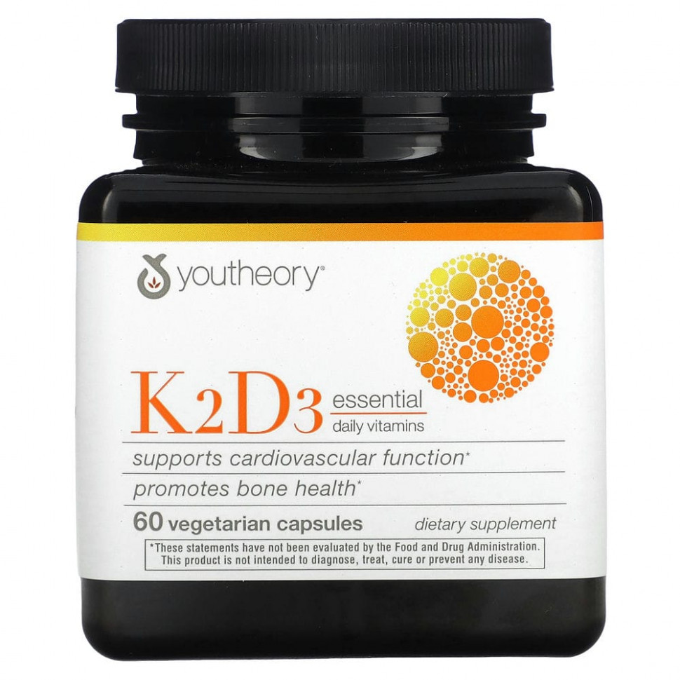 ���� ������ (Iherb) Youtheory, K2D3 ����������� ���������� ��������, 60 �������������� ������, ������ �� 2320 ���