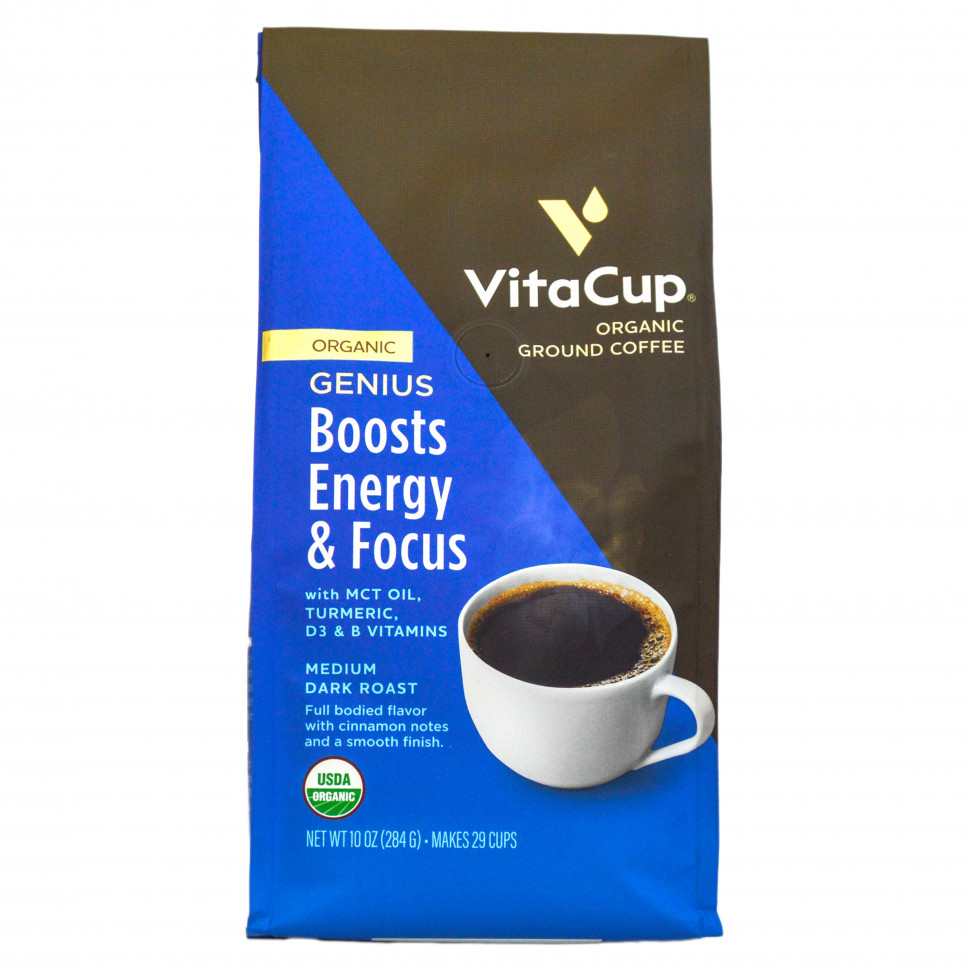 ���� ������ (Iherb) VitaCup, Genius, ������������ ����, �������, ������-������ �������, 284 � (10 �����), ������ �� 4150 ���