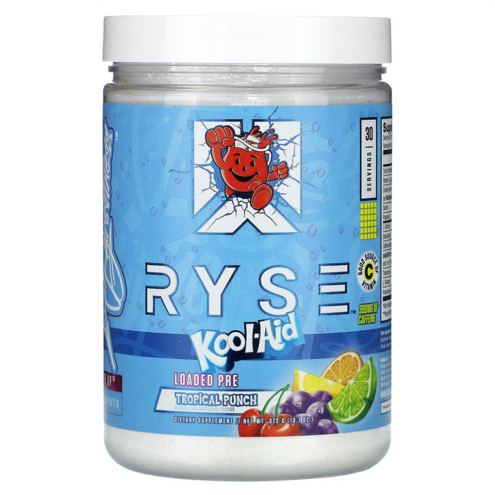   (Iherb) Ryse Supps, Loaded Pre, Kool-Aid,  , 372  (13,1 )    -     , -, 