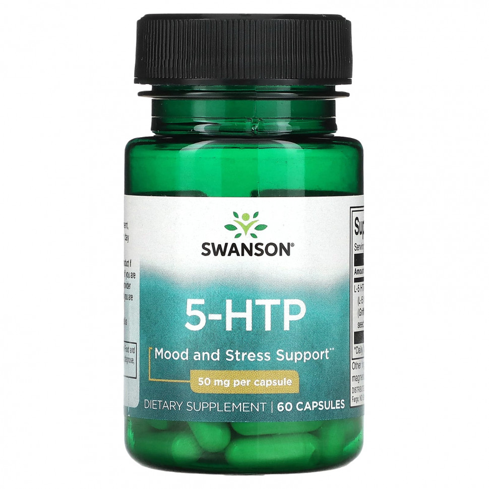 ���� ������ (Iherb) Swanson, 5-HTP, 50 ��, 60 ������, ������ �� 1210 ���