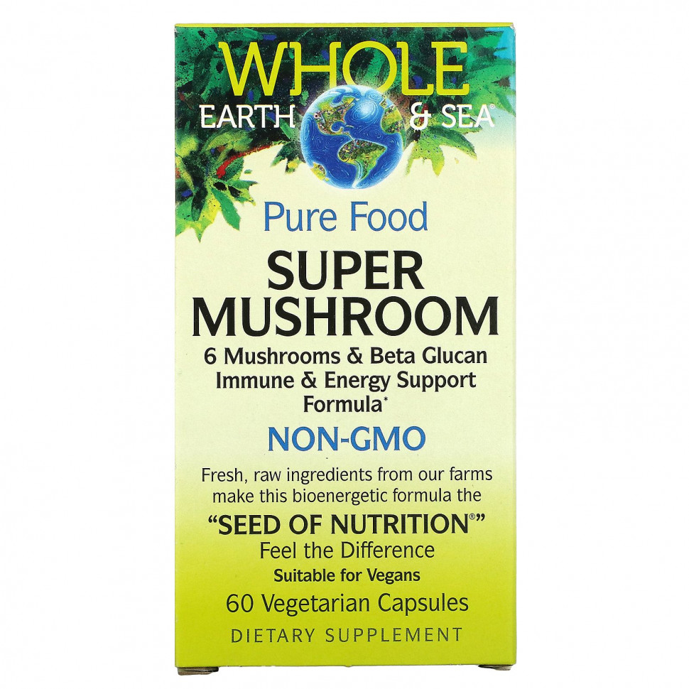 ���� ������ (Iherb) Natural Factors, Whole Earth & Sea, ����� ����, 60 �������������� ������, ������ �� 7220 ���