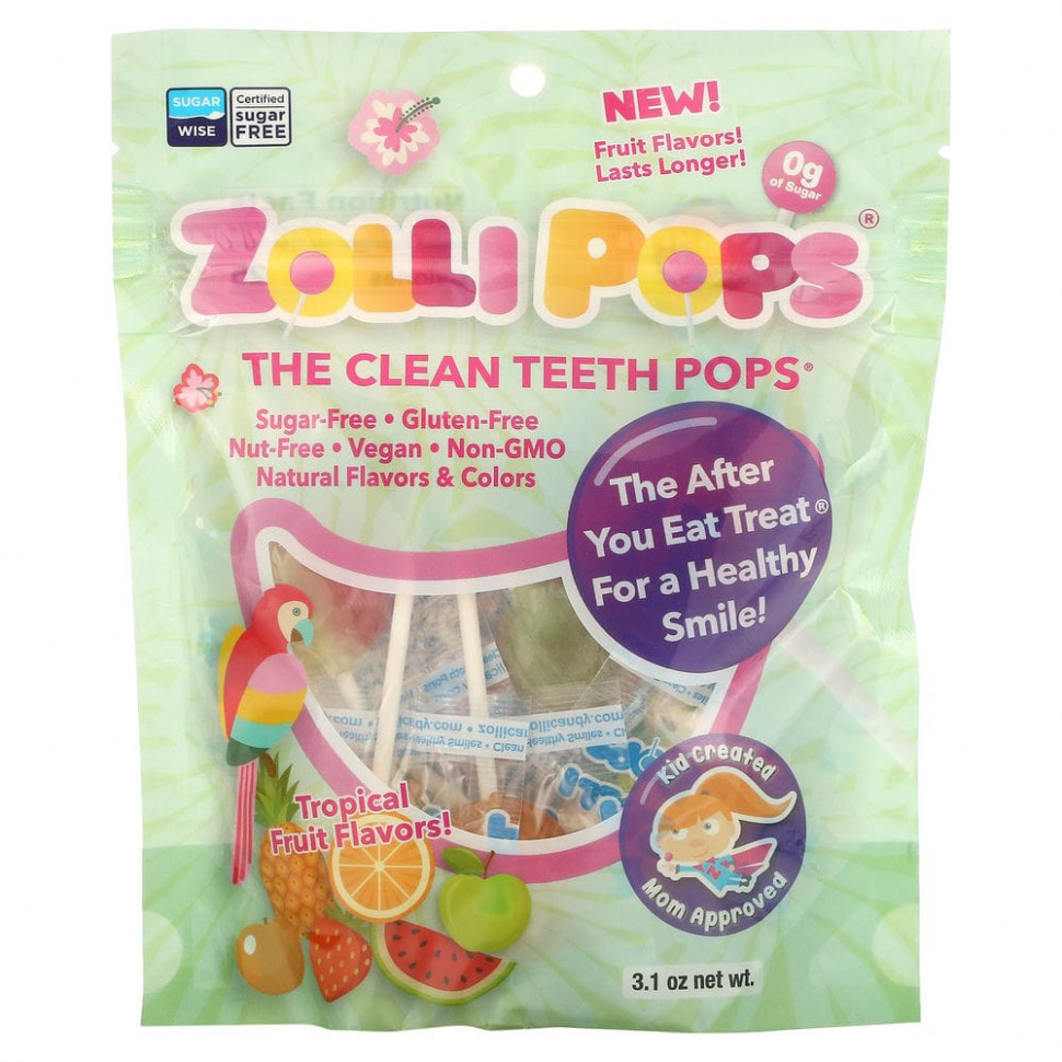   (Iherb) Zollipops, Zollipops, The Clean Teeth Pops,    , 3,1     -     , -, 