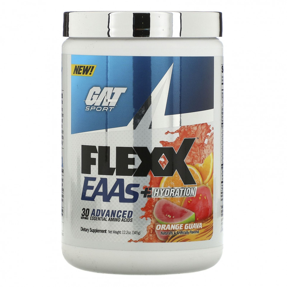   (Iherb) GAT, Flexx EAA + Hydration,  , 345  (12,2 )    -     , -, 