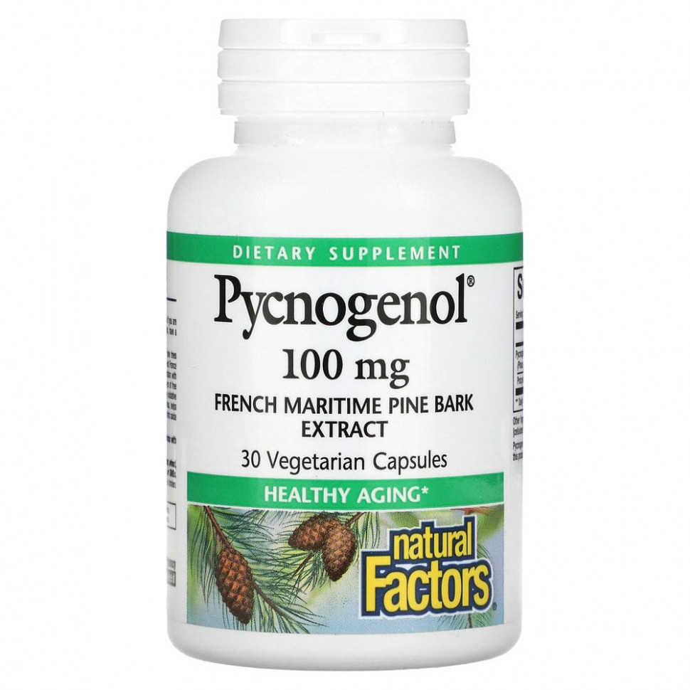   (Iherb) Natural Factors, Pycnogenol, 100 , 30      -     , -, 