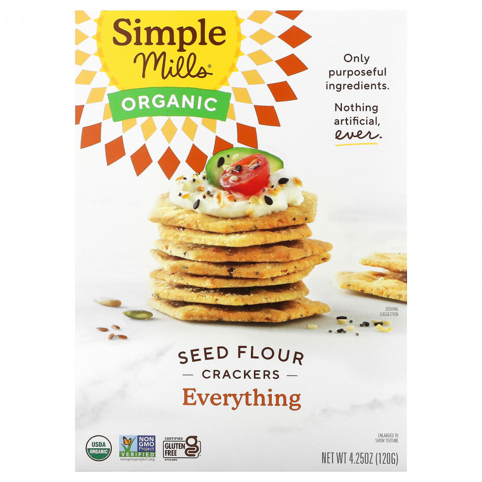 ���� ������ (Iherb) Simple Mills, ������� �� ������������ ����, ���, 4,25 ����� (120 �), ������ �� 1460 ���