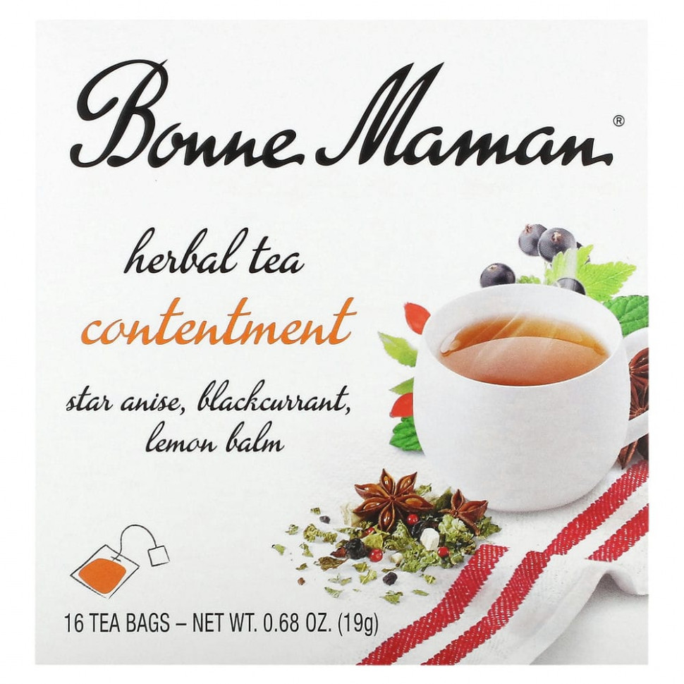   (Iherb) Bonne Maman, Herbal Tea, Contentment,  , 16    1,2  (0,04 )    -     , -, 