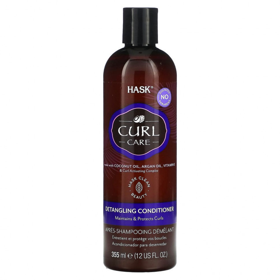 ���� ������ (Iherb) Hask Beauty, Curl Care, ����������� ��� ������������ �����, ��� ���� ����� �������, 355 �� (12 ����. �����), ������ �� 2080 ���