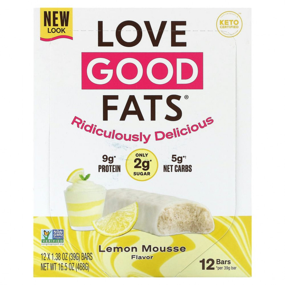 ���� ������ (Iherb) Love Good Fats, ���������, �������� ����, 12 ���������� �� 39 � (1,38 �����), ������ �� 6500 ���