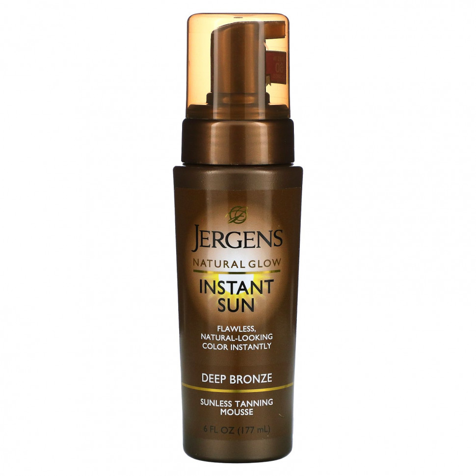 ���� ������ (Iherb) Jergens, ���� ��� ���������� Natural Glow, Instant Sun, ������� Deep Bronze, 177 ��, ������ �� 3400 ���