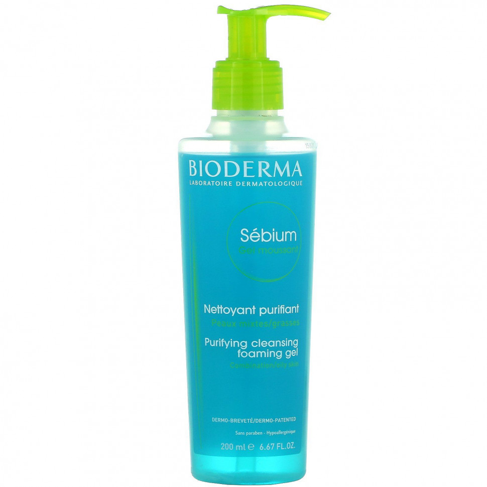 ���� ������ (Iherb) Bioderma, Sebium, ��������� ����� ��� ��������, 6,67 ������ ����� (200 ��), ������ �� 3400 ���