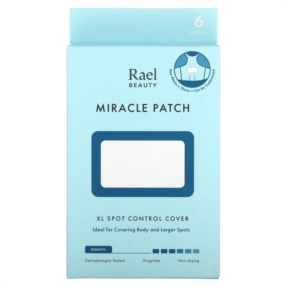 ���� ������ (Iherb) Rael, Inc., Beauty, Miracle Patch, �������� ��� ������ � �������, XL, 6 ������, ������ �� 2540 ���