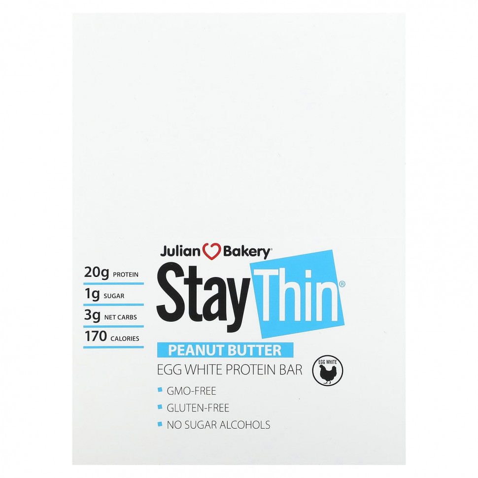 ���� ������ (Iherb) Julian Bakery, StayThin, ����������� �������� �� ������� �����, ���������� �����, 12 ����������, 781,2 � (1,72 �����), ������ �� 6950 ���