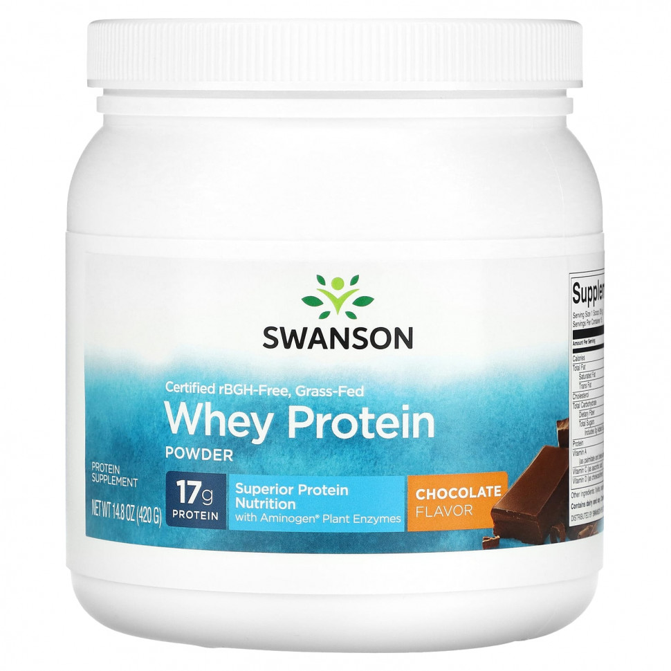 ���� ������ (Iherb) Swanson, ����������������� ������� ������������� �������� ��������� �������, ��� rBGH, �������, 420 � (14,8 �����), ������ �� 6210 ���