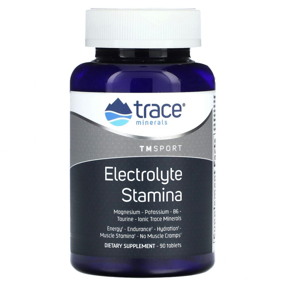   (Iherb) Trace Minerals , TM Sport, Electrolyte Stamina, 90     -     , -, 