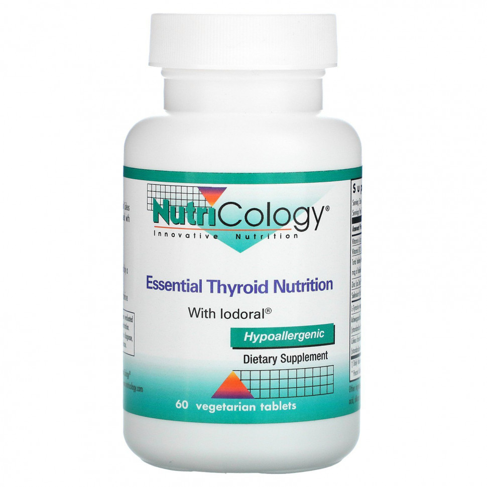 ���� ������ (Iherb) Nutricology, Essential Thyroid Nutrition � ���������, 60 �������������� ��������, ������ �� 5520 ���