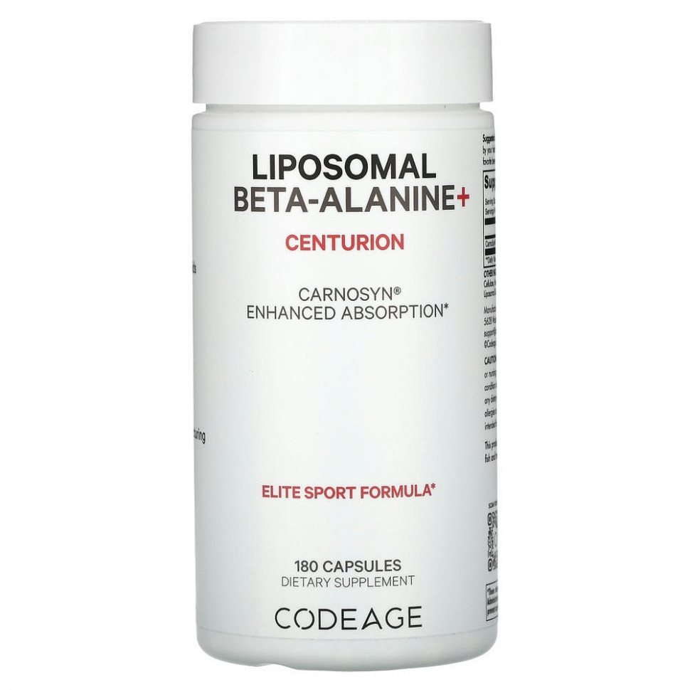   (Iherb) Codeage, Liposomal Beta-Alanine +, Centurion, 180     -     , -, 