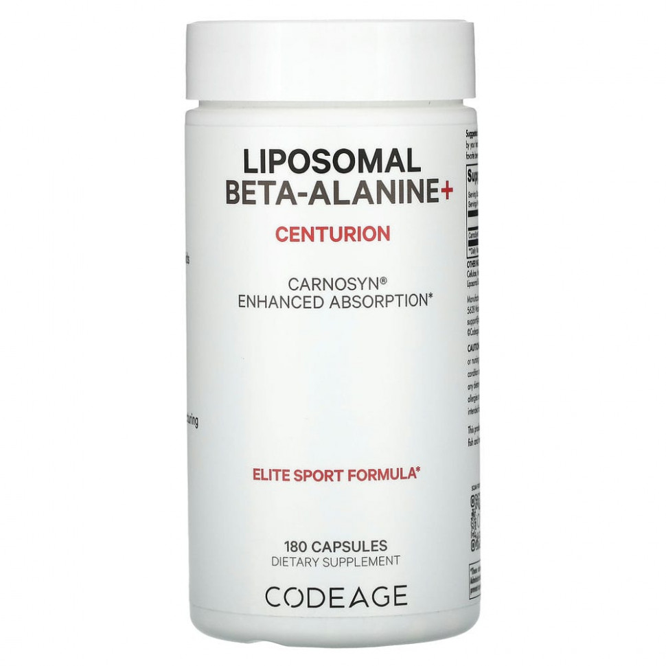 ���� ������ (Iherb) Codeage, Liposomal Beta-Alanine +, Centurion, 180 ������, ������ �� 6760 ���