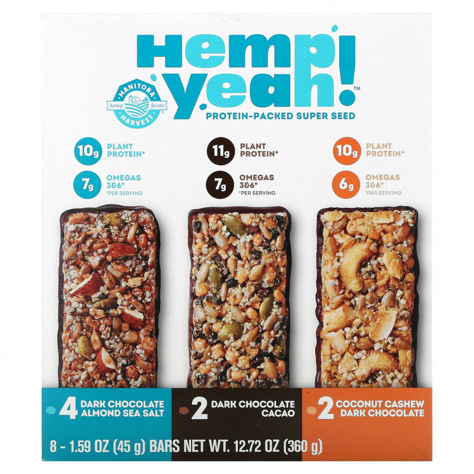 ���� ������ (Iherb) Manitoba Harvest, ������� ���! ����������� ��������, Variety Pack, 8 ���������� �� 1,59 ����� (45 �) ������, ������ �� 4100 ���