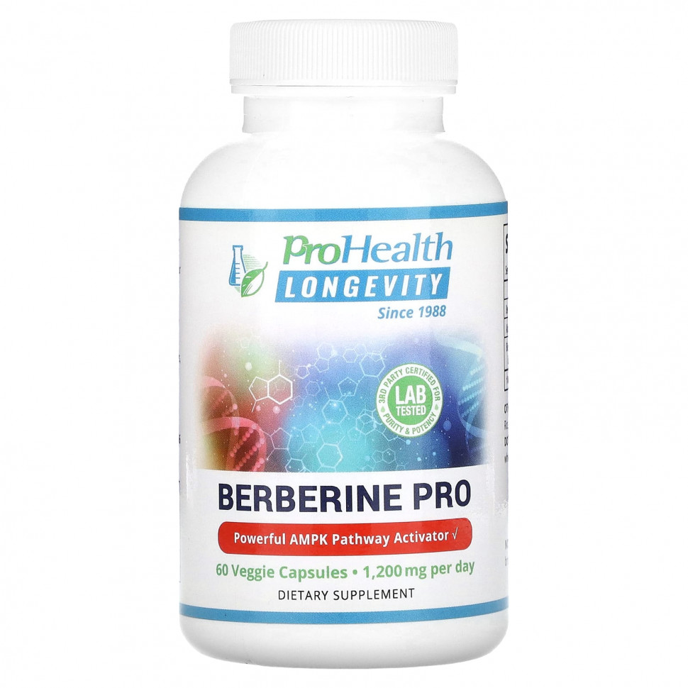   (Iherb) ProHealth Longevity, Berberine Pro, 600 , 60      -     , -, 