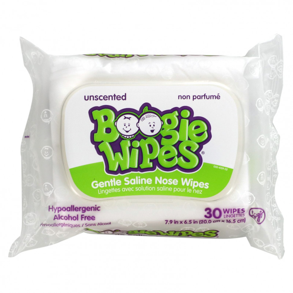 ���� ������ (Iherb) Boogie Wipes, �������� ��� ���� � ������ ������� ���������, ��� ������, 30 ��������, ������ �� 1040 ���