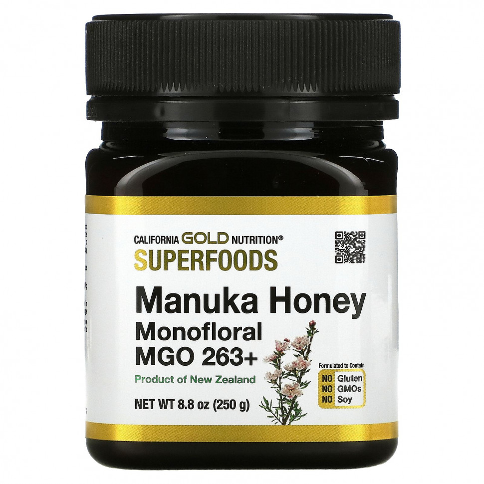 ���� ������ (Iherb) California Gold Nutrition, SUPERFOODS, ����������� ��� ������, MGO 263+, 250 � (8,8 �����), ������ �� 3890 ���