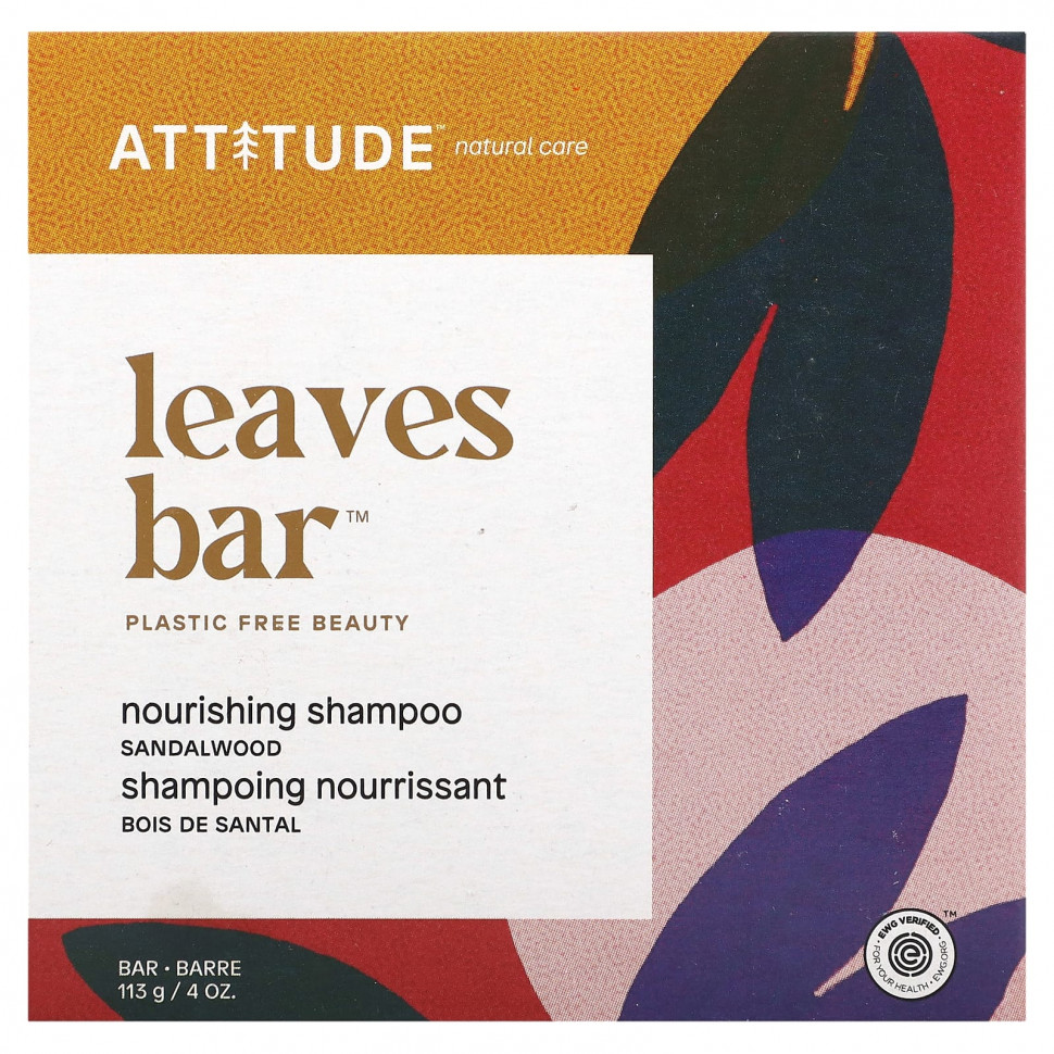   (Iherb) ATTITUDE, Leaves Bar,  ,  , 113  (4 )    -     , -, 