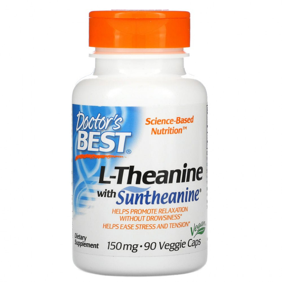 ���� ������ (Iherb) Doctor's Best, L-������ � Suntheanine, 150 ��, 90 �������������� ������, ������ �� 3880 ���
