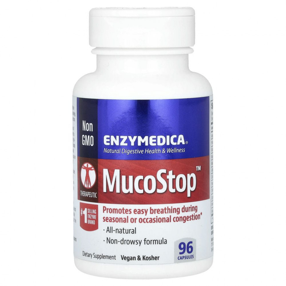 ���� ������ (Iherb) Enzymedica, MucoStop, 96 ������, ������ �� 8970 ���