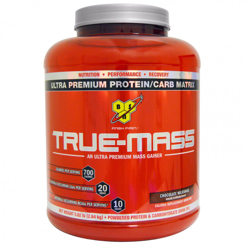 ���� ������ (Iherb) BSN, True-Mass, Ultra Premium Protein/Carb Matrix, ���������� �������� ��������, 2,64 �� (5,82 �����), ������ �� 17390 ���