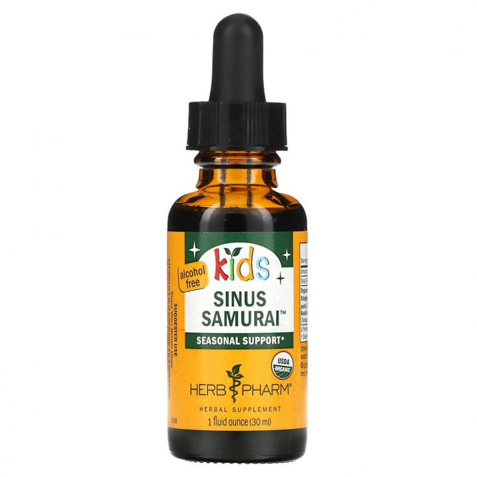 ���� ������ (Iherb) Herb Pharm, '�����', Sinus Samurai, �� �������� ������, 1 ������ ����� (30 ��), ������ �� 2220 ���