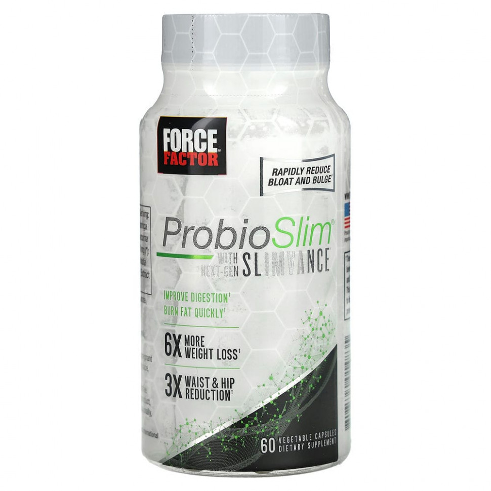 ���� ������ (Iherb) Force Factor, ProbioSlim + Next-Gen SLIMVANCE, 60 ������, ������ �� 4260 ���