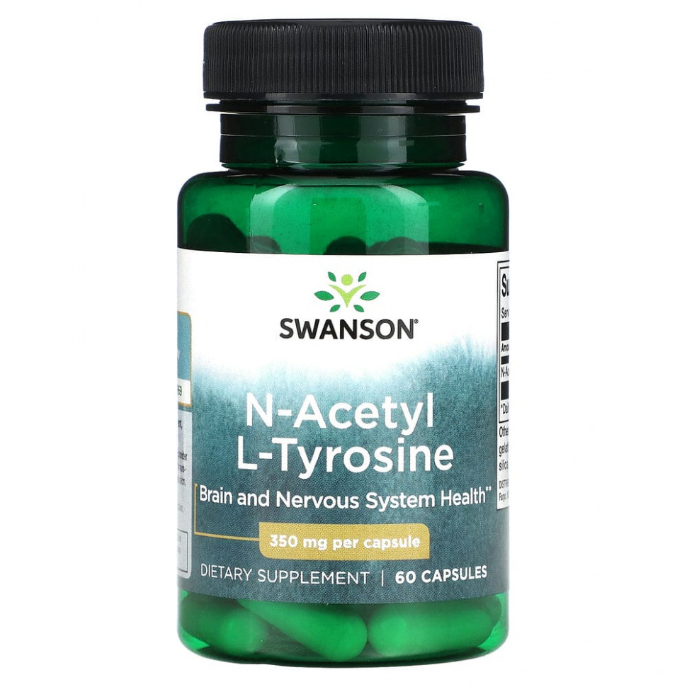   (Iherb) Swanson, N- L-, 350 , 60     -     , -, 