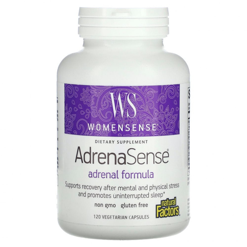 ���� ������ (Iherb) Natural Factors, WomenSense, AdrenaSense, ������� ��� �������������, 120 �������������� ������, ������ �� 4950 ���