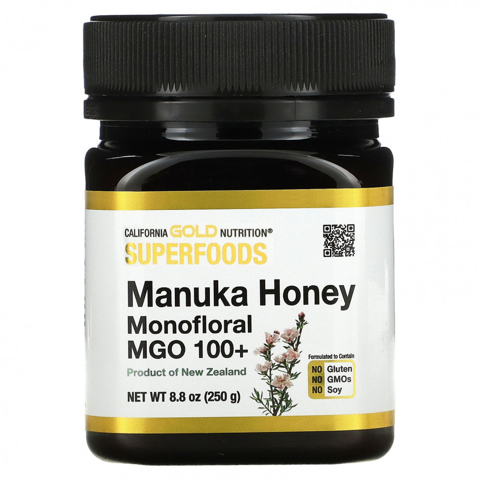 ���� ������ (Iherb) California Gold Nutrition, SUPERFOODS, ����������� ��� ������, MGO 100+, 250 � (8,8 �����), ������ �� 3150 ���