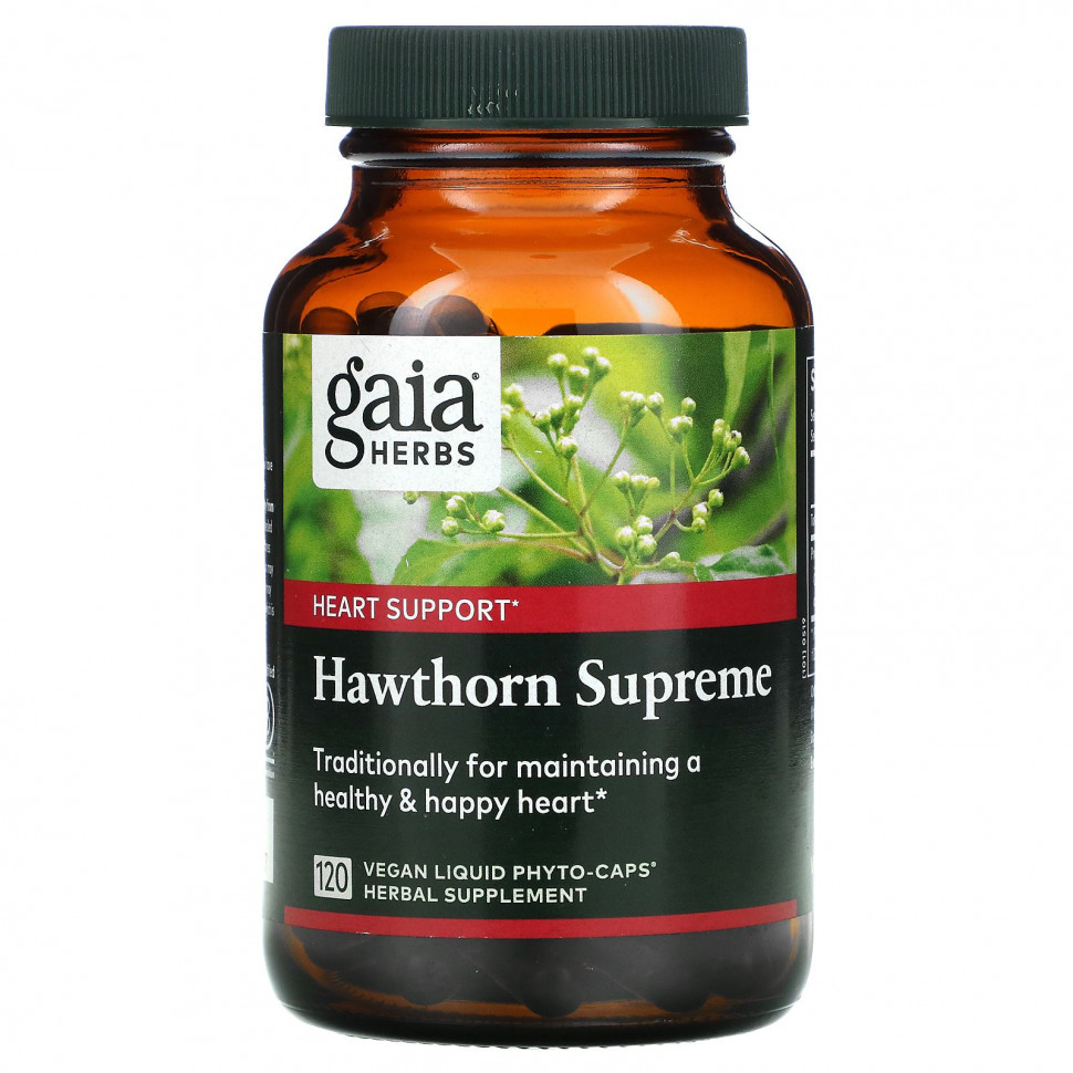   (Iherb) Gaia Herbs, Hawthorn Supreme, 120       -     , -, 