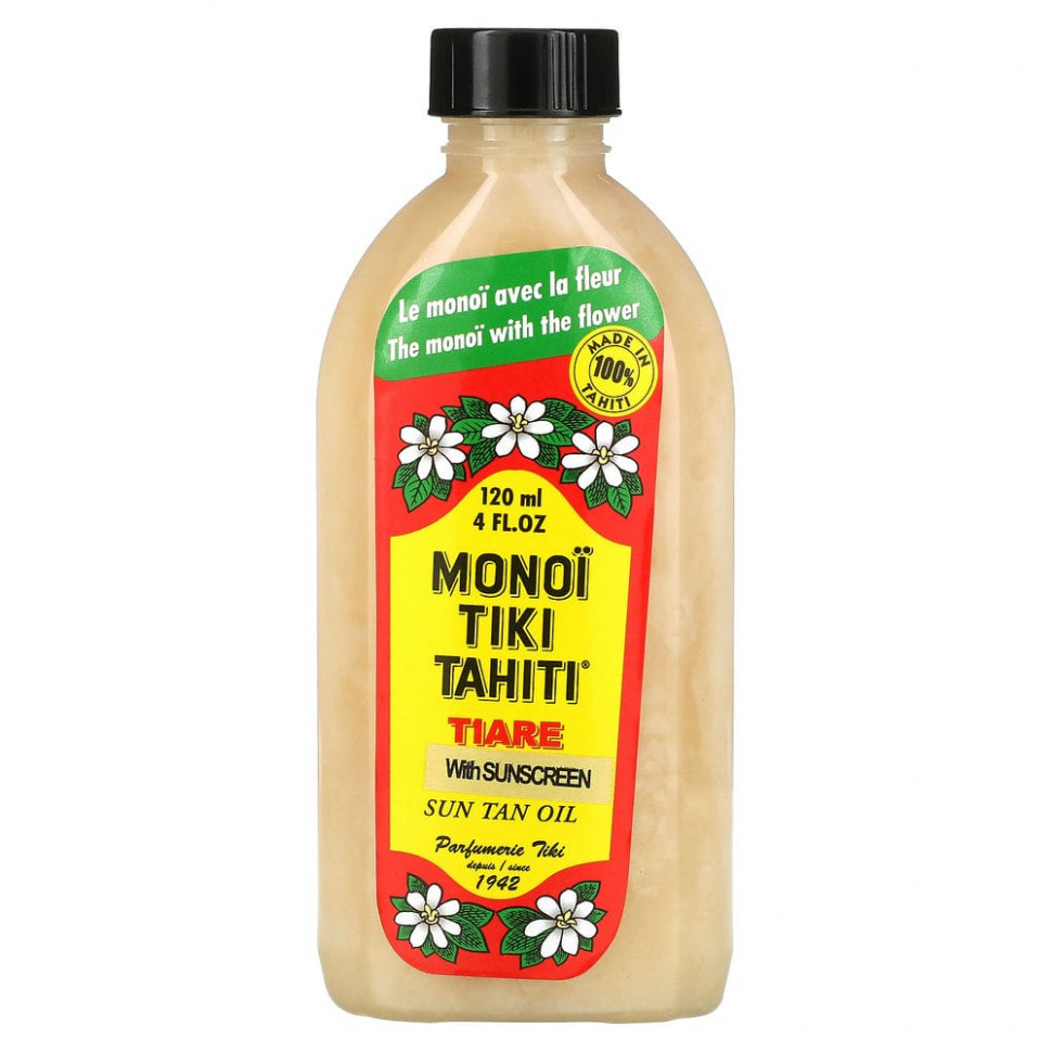 ���� ������ (Iherb) Monoi Tiare Tahiti, �������������� ����� ��� ������, SPF 3, 120 �� (4 ����. �����), ������ �� 1880 ���