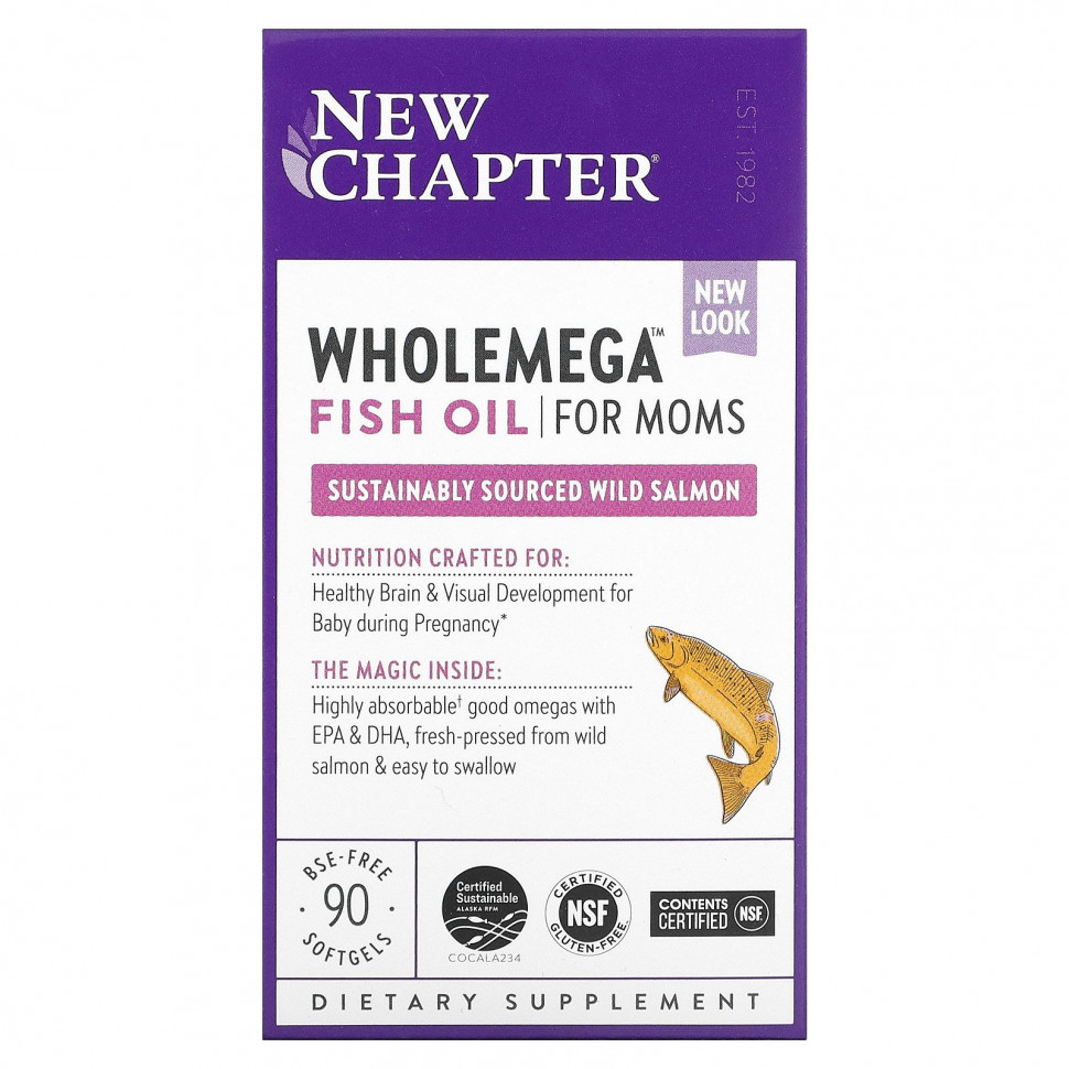 ���� ������ (Iherb) New Chapter, Wholemega, ����� ��� ��� �������� ���, 90 ������ ��������, ������ �� 4800 ���