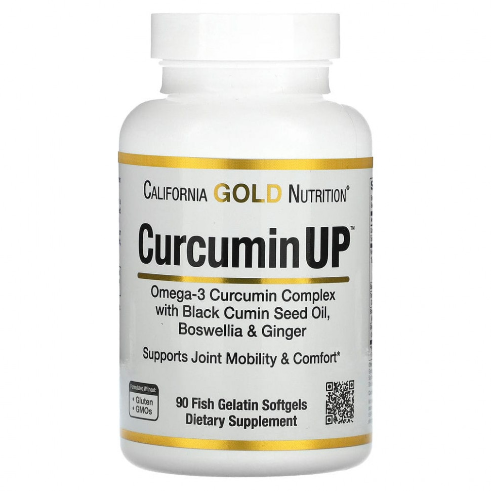   (Iherb) California Gold Nutrition, Curcumin UP,   -3  ,       , 90        -     , -, 