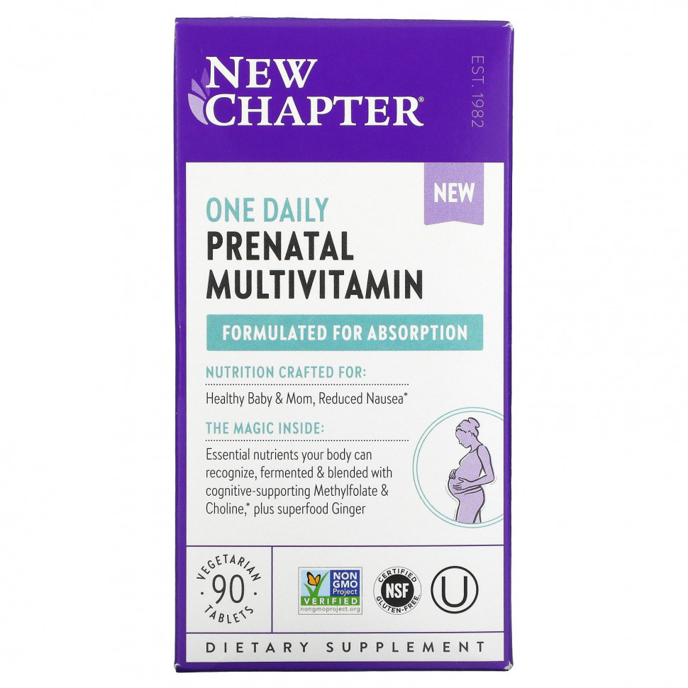   (Iherb) New Chapter, One Daily Prenatal Multivitamin,    , 90      -     , -, 