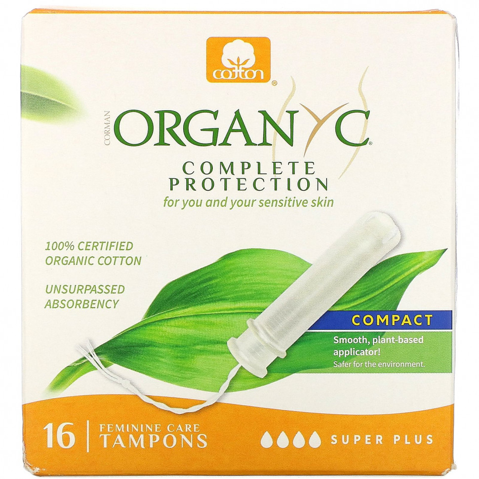   (Iherb) Organyc,  , , Super Plus, 16     -     , -, 