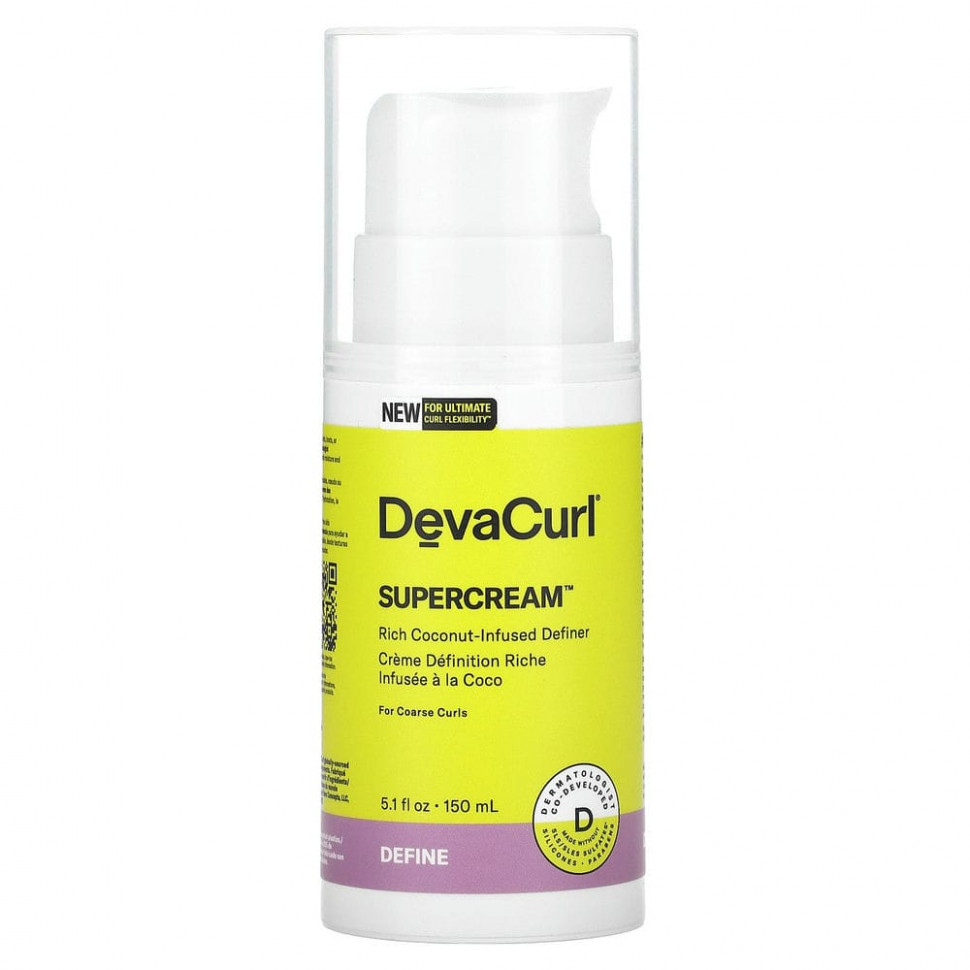 ���� ������ (Iherb) DevaCurl, Supercream, ���������� ������� ��� ����������� � �������, 150 �� (5,1 ����. �����), ������ �� 5200 ���