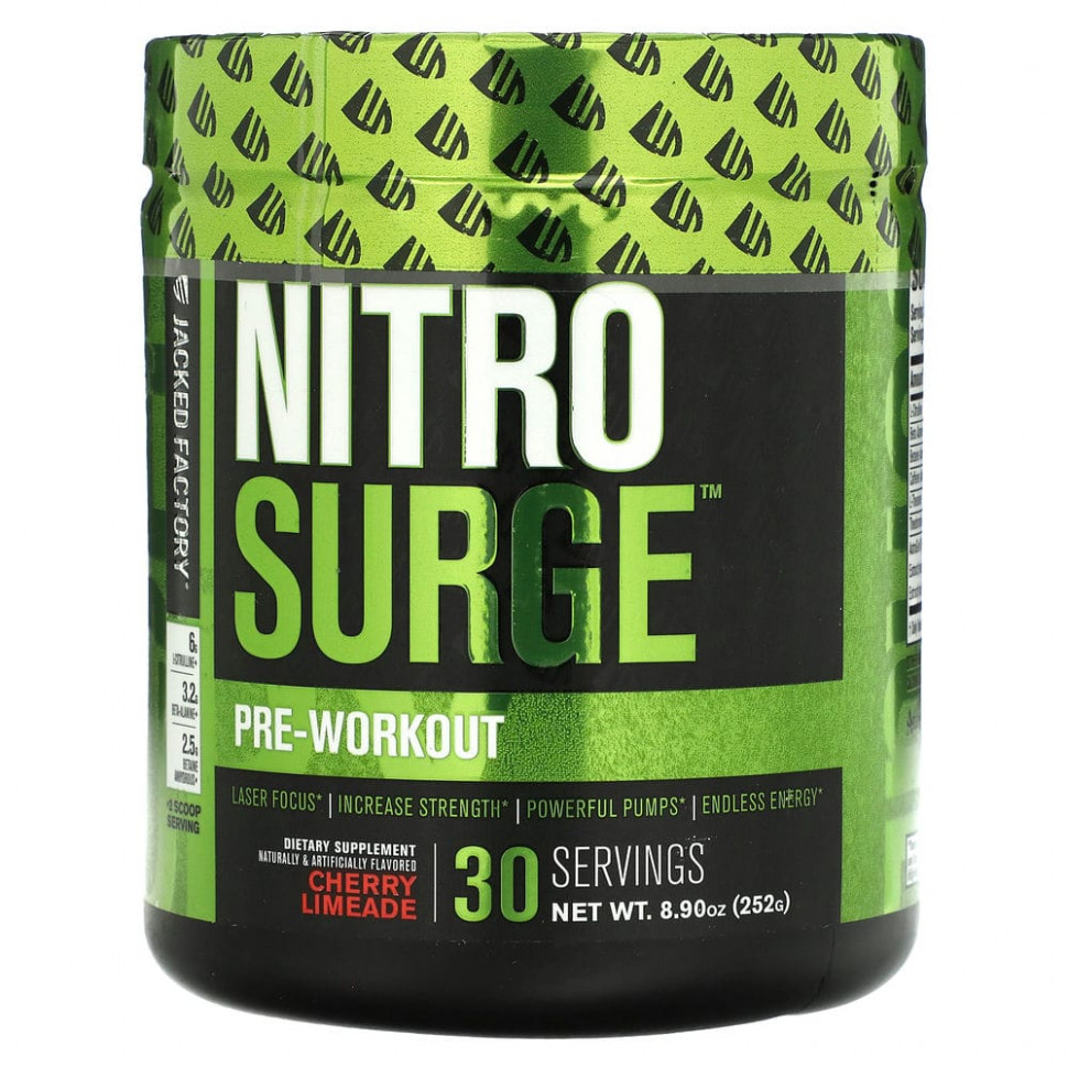   (Iherb) Jacked Factory, Nitro Surge,  ,  , 252  (8,9 )    -     , -, 