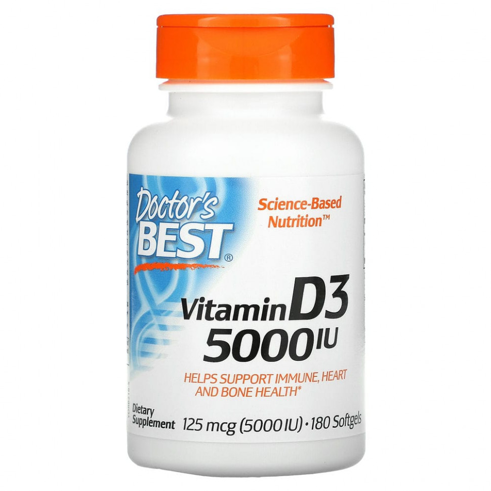   (Iherb) Doctor's Best,  D3, 125  (5 000 ), 180     -     , -, 