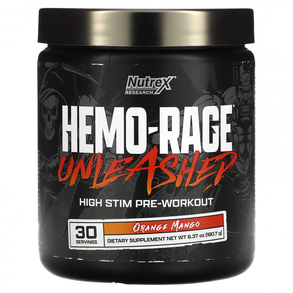   (Iherb) Nutrex Research, Hemo-Rage Unleash, High Stim  ,   , 180,7  (6,37 )    -     , -, 