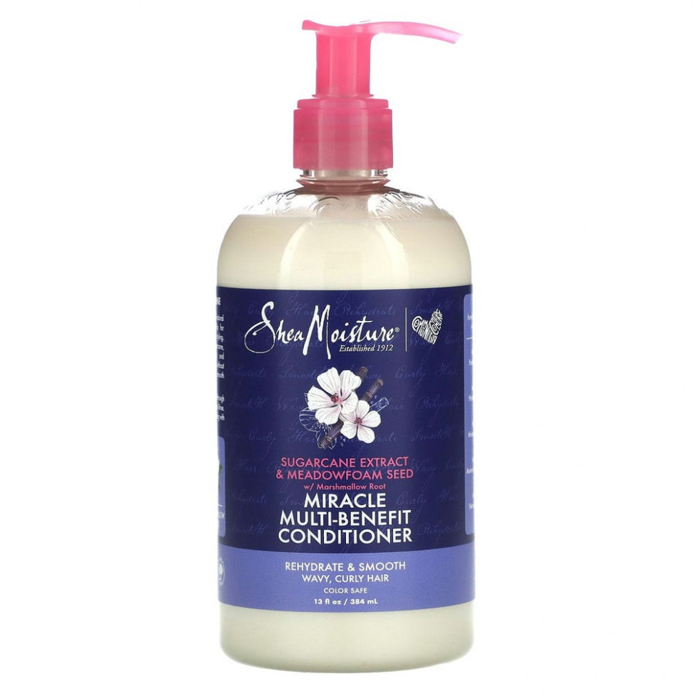 ���� ������ (Iherb) SheaMoisture, Miracle Multi-Benefit Conditioner, �������� ��������� ��������� � ������ ������� ��������, 384 �� (13 ����. �����), ������ �� 2660 ���