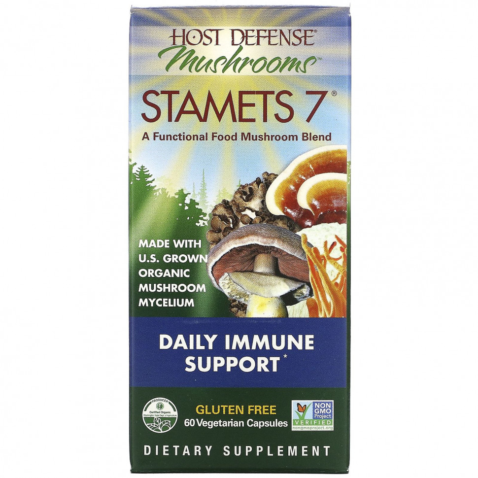 ���� ������ (Iherb) Fungi Perfecti, Stamets 7, ���������� ��������� ����������, 60 �������������� ������, ������ �� 5470 ���
